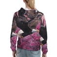 thumbnail image 7 of Xecao Flower Bald Eagle Pattern Hoodies for Women Sweatshirts Long Sleeve Sweatshirts Pullover Outfits with Pocket-XX-Large, 7 of 7