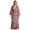 A-Pink218, variant on Womens Romantic Floral Print Kimono Robe Belted Floor Length Wrap Dressing Gown