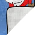 thumbnail image 4 of Coolnut Christmas Cartoon Santa Claus Lightweight Carpet Mats, 5'3" x 4' Area Soft Rugs, Floor Mat Rug Home Decoration for Kids Room Living Room, 63"x 48", 4 of 6