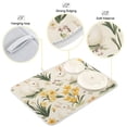 thumbnail image 3 of Yayeee Dish Drying Mat for Kitchen Counter 16"x18" Microfiber Absorbent Pad, White Rabbits, 3 of 7