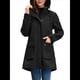 thumbnail image 1 of Chaquetas Softshell Impermeables para Mujer, Abrigos Cálidos con Forro y Capucha, Chaqueta Impermeable Larga. Negro L, 1 of 10