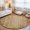 Tan, variant on Round Rugs 3Ft, Farmhouse Wooden Round Area Rug Washable Indoor Throw Carpet, Rustic Wood Grain Vertical Striped Small Non Slip Circle Rug for Bedroom Living Room Home Decor Aesthetic