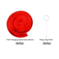 thumbnail image 3 of 30uds Rojo Fiesta Colgante Doble Tira Colgante Decoraciones Plástico Techo Serpentinas Fiesta Decoraciones para Cumpleaños Fiesta con Colgar Etiqueta Gancho, 3 of 7