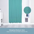 thumbnail image 6 of Kenney® Lightweight PEVA Shower Curtain Liner and C-Ring Set, 70" W x 72" H, Turquoise, 6 of 8