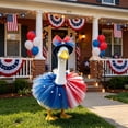 thumbnail image 7 of AuroraX 4th of July Porch Goose Outfit Sets Porch Goose Summer Outfit for Porch Goose 23 Inch Funny Garden Holiday Patriotic Goose Decorations Party for 19" 20 in, 7 of 7