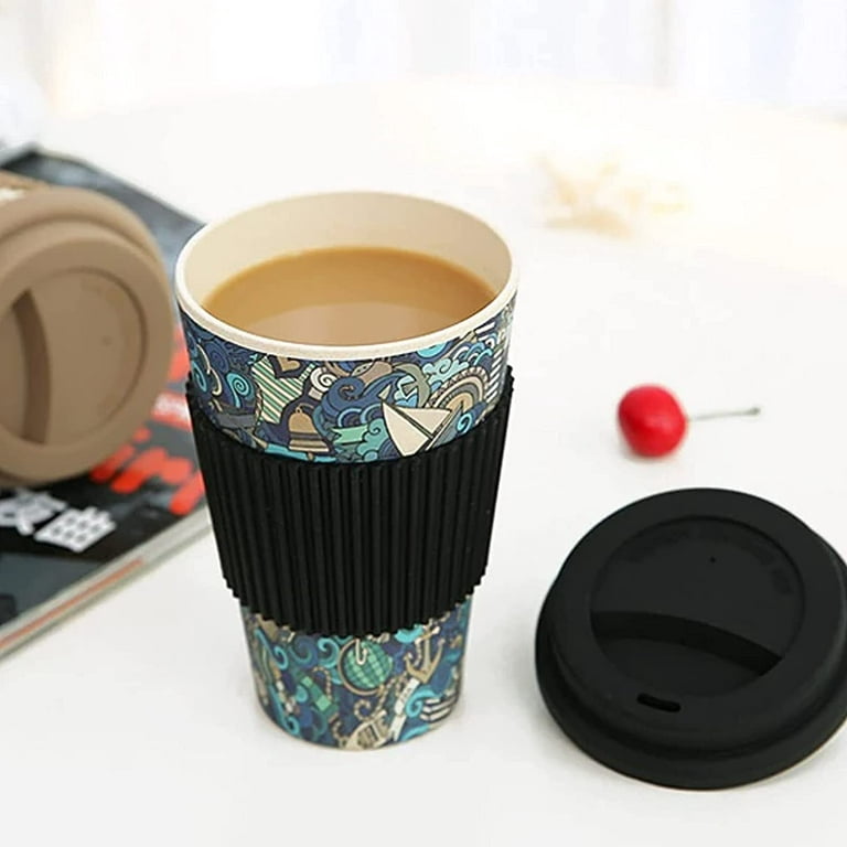 Silicone world 6CM Silicone Heat Insulated Cup Sleeve Stripes Non