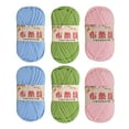 thumbnail image 2 of 6 Pcs Fil Tricoté Fil Épais Fil Spaghetti Tissu Fil pour Maison de Chat Animal Rose, 2 of 9