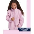 thumbnail image 6 of Balabala Girls Fleece Jacket Kids Long Sleeve Full Zip Casual Coat with Pockets Boys Solid Fashion Coat, 6 of 7