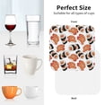 thumbnail image 6 of Zufioo Sushi Roll Print Leather Coaster Set, Decorative PVC Coasters 4-pack - Scald and Stain-resistant, Suitable for Home, Cafes, Restaurants-Square, 6 of 6