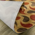 thumbnail image 5 of Ambesonne Abstract Place Mats Set of 4, Tiling Wavy Shapes, Standard Size, Brown Black, 5 of 6