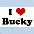 thumbnail image 2 of CafePress - I Love Bucky Infant Bodysuit - Baby Light Bodysuit, Size Newborn - 24 Months, 2 of 4