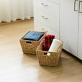thumbnail image 2 of Better Homes & Gardens Large Water Hyacinth Storage Baskets with Handles, 2 Pack, 2 of 12
