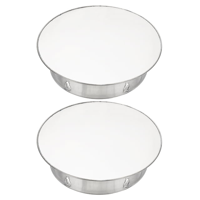 Uxcell Bouchon de Trou de Cheminée, 2 Pcs 150mm(6 Pouces) Étanchéité Réglable Rond en Acier Inoxydable Couvercle de Tuyau de Cheminée pour Cuisine Balcon Égout, Ton Argenté