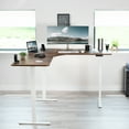 thumbnail image 2 of VIVO White Electric Motor Height Adjustable Corner 3 Leg Standing Desk Frame, 2 of 8