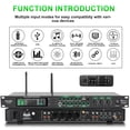 thumbnail image 3 of AX-666 Professional Karaoke Processor KTV Mixer with Dual Wireless Microphones, Digital Pre-Stage Effector Audio Vocal Effects Processor System with DSP Anti-Howling USB MP3 Bluetooth Optical, 3 of 10