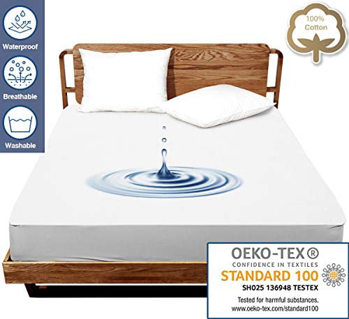 Waterproof Full Queen King Size Mattress Protector Bed Cover Soft Hypoallergenic 