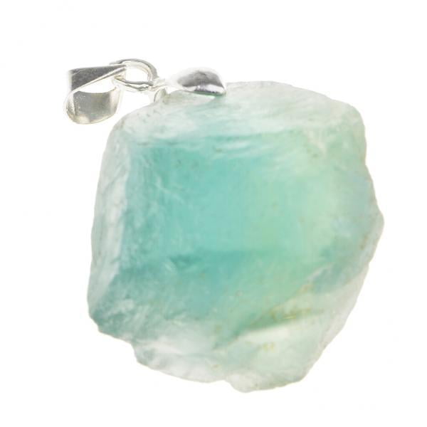 Xuanheng 2xNatural Crystal Pendant Stone Colorful Fluorite Original Stone