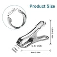 thumbnail image 3 of 20PCS Stainless Steel Garden Clips Greenhouse Clamps Strong Grip for Plant Cover Netting Garden Hoops Greenhouse Fixing Accessories,Garden Clamp,Greenhouse Tool,Silver, 3 of 9