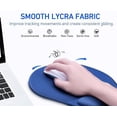 thumbnail image 3 of HUGFEGWE Mouse Pad with Wrist Rest, Smooth Memory Foam Ergonomic Mouse Pad Wrist Rest Support, Mousepad with Nonslip Base for Laptop, Computer, Gaming & Office (Blue) CJB91-43361, 3 of 5