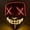 Red+Yellow, variant on Deago Halloween Mask LED Light Up EL Wire Cosplay Glowing Mask The Purge Movie Scary Festival Costume with AA Battery