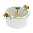 thumbnail image 3 of simhoa Stovetop Cooking Pot Slow Cooker and Food Warmer 7L with Lid Easy Clean Hot Pot Rice Cooking Steamer for Food Cereals Noodles white, 3 of 8