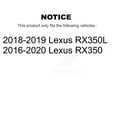 thumbnail image 2 of Transit Auto Front Complete Suspension Shocks Strut and Coil Spring Mount Assemblies Kit for Car Lexus RX350 RX350L - Left Right Side (Driver Passenger) K78A-100529, 2 of 2