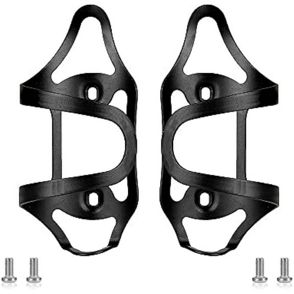 1 Pair Aluminum Alloy Bicycle Water Bottle Holder with Screws Left and Right Opening Water Cage for Mountain & Road Bikes