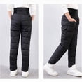 thumbnail image 4 of TAmten Girls Boys Snow Pants 2-9 Years Old Thick Winter Warm Pants Girl Activewear Clothes|Black 6-7 Years, 4 of 4