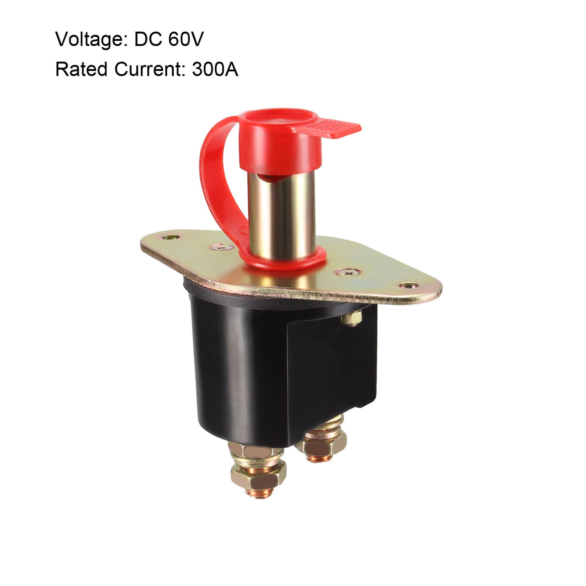 60 V Battery Isolator Disconnect Heavy Cut Off Power Kill Switch with Removable Key