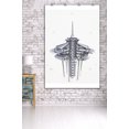 thumbnail image 3 of Seattle, WA, Space Needle Restaurant Cross Section (36x54 Giclee Gallery Art Print, Vivid Textured Wall Decor), 3 of 3