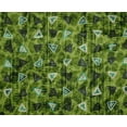 thumbnail image 4 of oneOone Polyester Lycra Light Green Fabric Texture & Triangle Geometric Craft Projects Decor Fabric Printed By The Yard 56 Inch Wide, 4 of 4