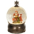 thumbnail image 2 of HOMCOM Christmas Snow Globe with Music, Light and Swirling Glitter, Battery Operated Christmas Decoration, Bronze, 2 of 9