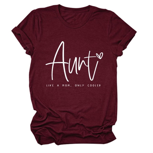 LUOGENLI T-shirts pour Femme pour Femmes Mode Féminine Décontractée Lettre Manches Courtes Col Rond T-Shirt Haut T-shirts pour Femmes T-Shirt Graphique Drôle Fête de la Saint-Patrick T-shirts pour Femmes T-shirts Graphiques Pâques Vin G