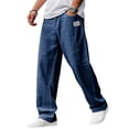 thumbnail image 2 of Pants Breathable Straight-Leg Trousers for Men Linen Pants Summer Beach Casual Palazzo Pants, 3XL, 2 of 4