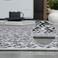thumbnail image 3 of HOMERRY 10' x 13' Modern Area Rug for Living Room Braided Print Indoor Washable Neutral Carpet, Gray, 3 of 5
