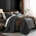 thumbnail image 2 of Wonderful Bedding Solid Washed Cotton 3-Piece Quilt Set, 2 of 6