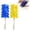Blue + Yellow, variant on Reusable Duster Refills, Fleece Duster Refill Reusable Dusters for Cleaning, Electrostatic Duster Refills Washable Cleaning Pads Tools for Home, Blinds, Car, Furniture (Blue + Yellow)