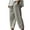 Gray, variant on Elainilye Fashion Womens Capris Elastic Waist Pants Summer Casual Loose Cotton and Linen Pants Trousers Capris Pants,Black