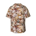 thumbnail image 2 of Daiia Colorful Seashells Men's Linen Shirts Short Sleeve Casual Shirts Button Down Shirt for Men Beach Summer Wedding Shirt-Small, 2 of 7
