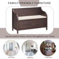 thumbnail image 5 of Bellemave Shoe Storage Bench Entryway, Rustic Wooden Shoe Cabinets with Lift Top Storage, Shoe Organizer with with Hidden Storage Space and Removable Cushion for Living Room Hallways(Espresso), 5 of 9