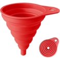 thumbnail image 1 of Embudo plegable de silicona, embudo plegable para utensilios de cocina para transferencia de líquidos en botellas de agua de grado alimenticio., 1 of 5
