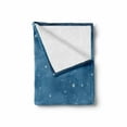 thumbnail image 2 of Winter Soft Flannel Fleece Throw Blanket, Christmas Inspired Cold Blue Forest of Pine Trees on a Snowing Holiday Night Sky, Cozy Plush for Indoor and Outdoor Use, 60" x 80", Blue White, by Ambesonne, 2 of 6