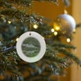 thumbnail image 7 of 3drose, Grand Architecture of Kylemore Abbey, a Major Tourist Attraction., Circle Porcelain Ornament, 7 of 7