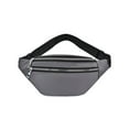 thumbnail image 1 of sweethay Riñonera para exteriores, bolsas de transporte multiusos con estilo, soportes de bolsillo para mujeres y hombres, bolsa de pecho con Bolsas de mensajero y de hombro Gris, 1 of 6