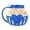 Blue, variant on 7829 Borosilicate Glass Microwave Popcorn Maker With Lid Popping Popcorn Maker Jar