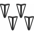 thumbnail image 1 of Paquete de 4 patas de muebles, patas de mesa de metal, patas de muebles negras de 15 cm, para mesa de TV, patas de mesa de café, armario, sofá cama y otros. (15 cm, negro) JAMW Sencillez, 1 of 5