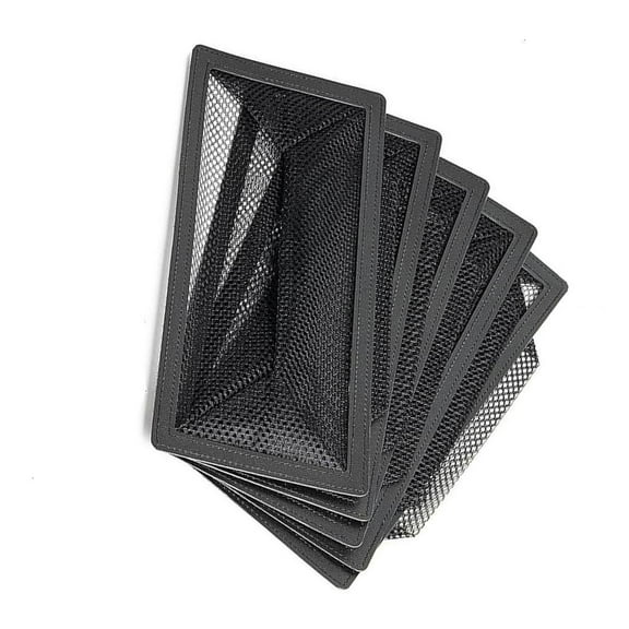Pack of 5 Durable Floor Vent Filters Pet Hair Catcher PVC Mesh Air Register Guards