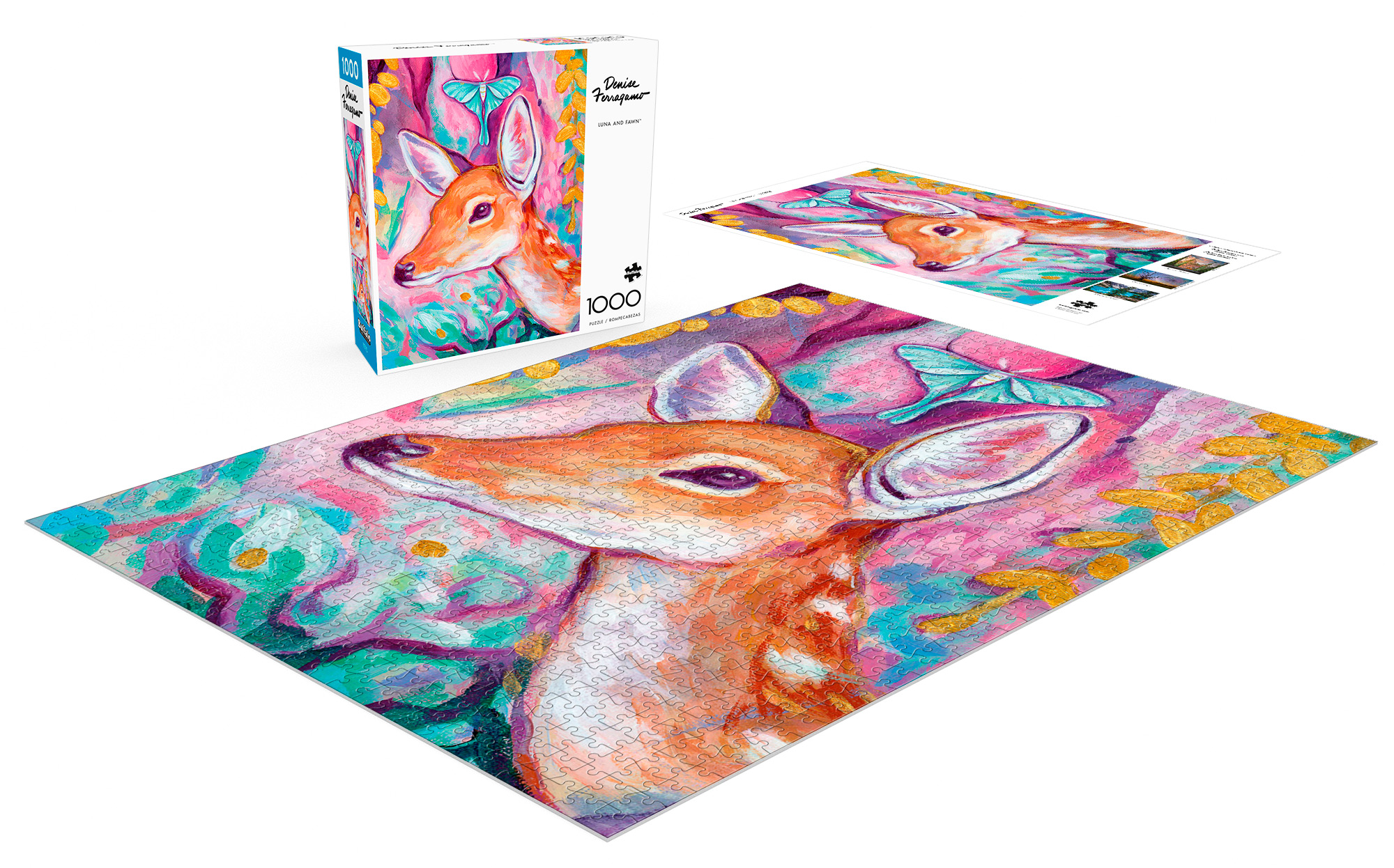 Buffalo Games 1000-Piece Denise Ferragamo Luna and Fawn Jigsaw Puzzle