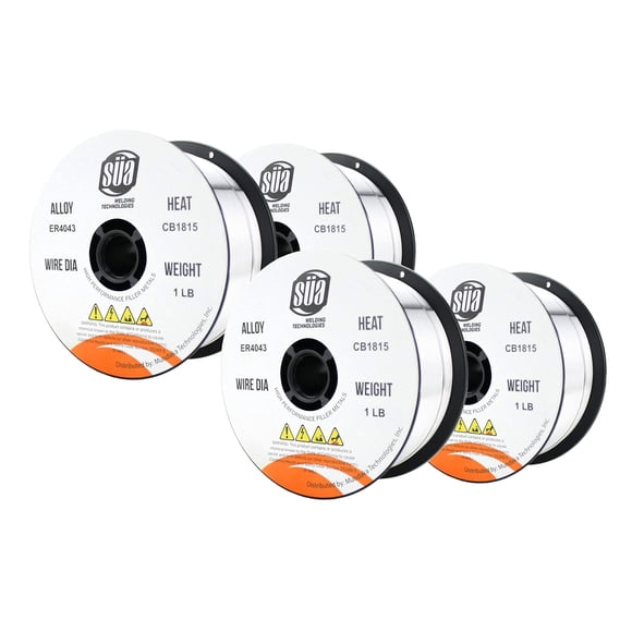 (0.035" - (4 Spools)) - ER4043 - MIG Aluminium Welding Wire - 0.5kg x 0.09cm (4 SPOOLS)