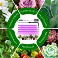 thumbnail image 2 of Lámpara de crecimiento Paquete de 4 luces LED de cultivo para plantas de interior Espectro completo Tira de luz impermeable para plantas 10 niveles regulables 3 modos de trabajo Temporizador 3/9/12H, 2 of 6